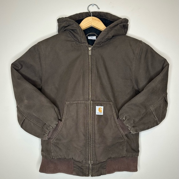 CARHARTT Heavy Duty Canvas Bomber Jacket size M (10-12) - Picture 1 of 6